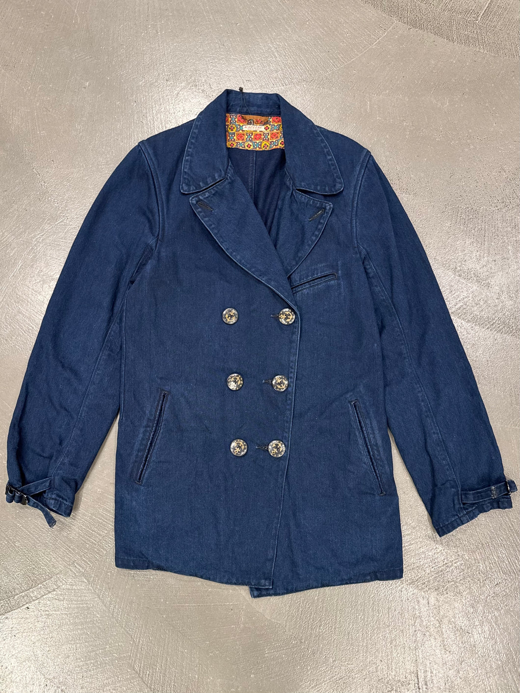 2000s Kapital asymmetrical denim coat