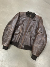 Load image into Gallery viewer, 1980s ARMANI leather MA-1 bomber jacket
