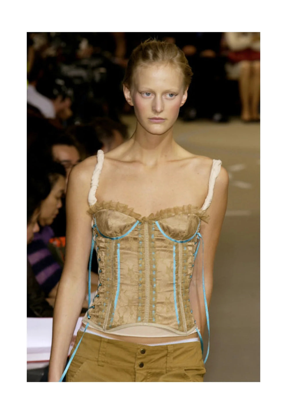 S/S 2002 Dolce & Gabbana runway Lace-Up Corset Top