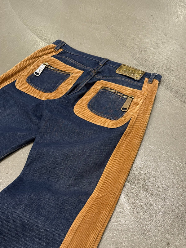 2000s Dolce & Gabbana hybrid corduroy jeans