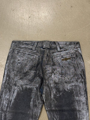 2000s Cavalli waxed shorts