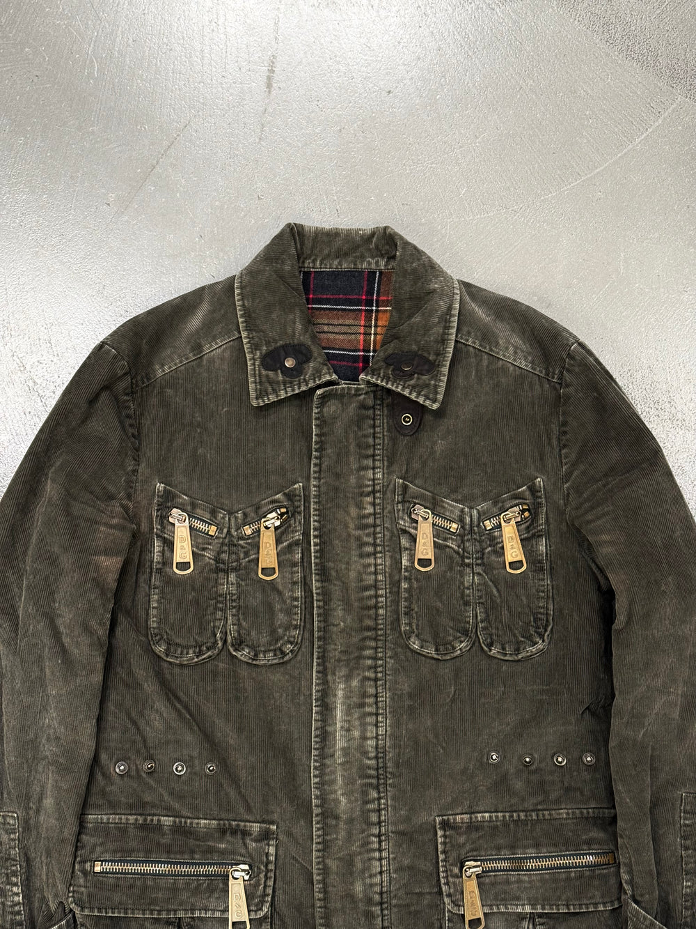 A/W2003 Dolce & Gabbana corduroy cargo jacket