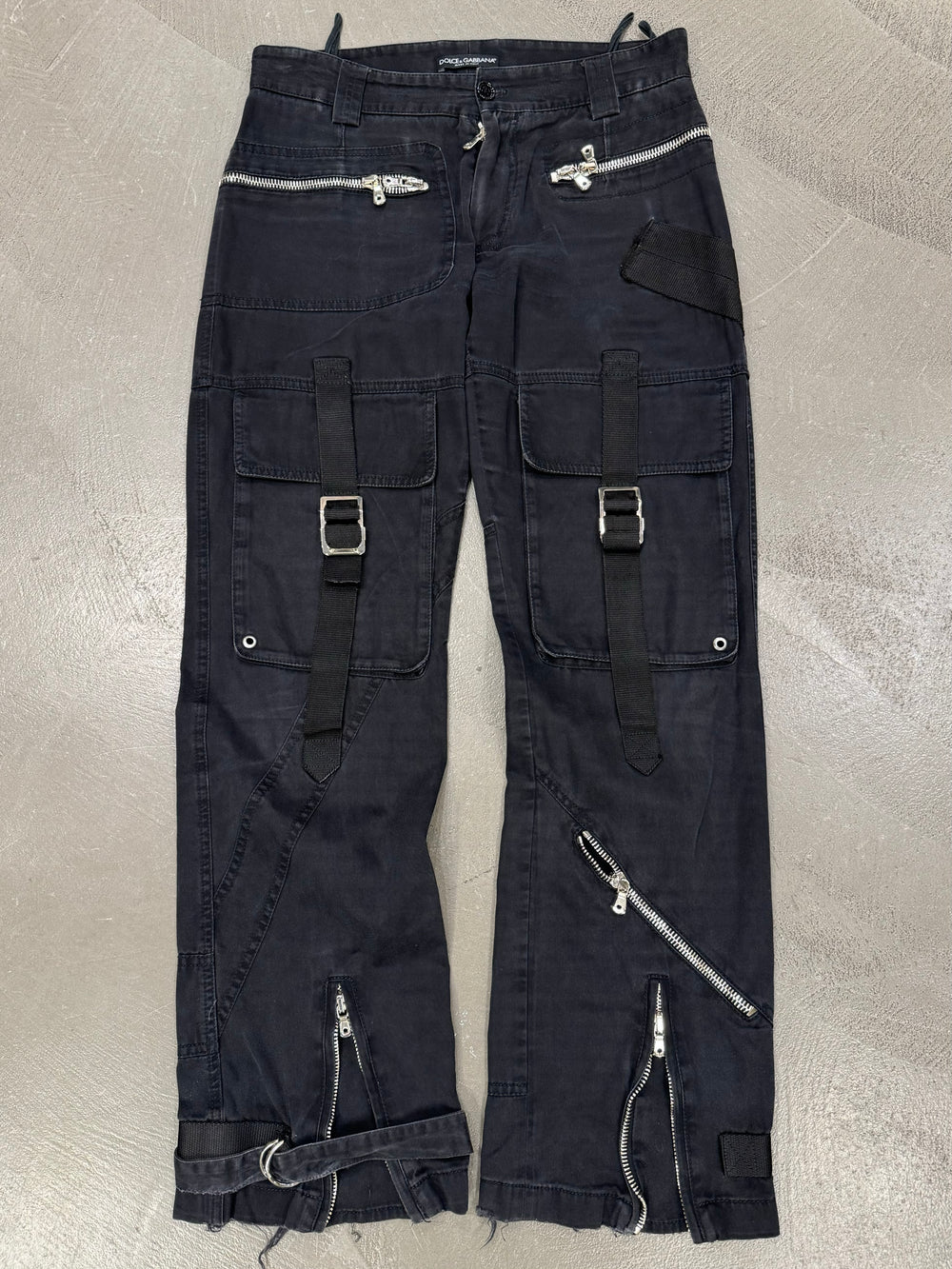 A/W2003 Dolce & Gabbana bondage parachute pants