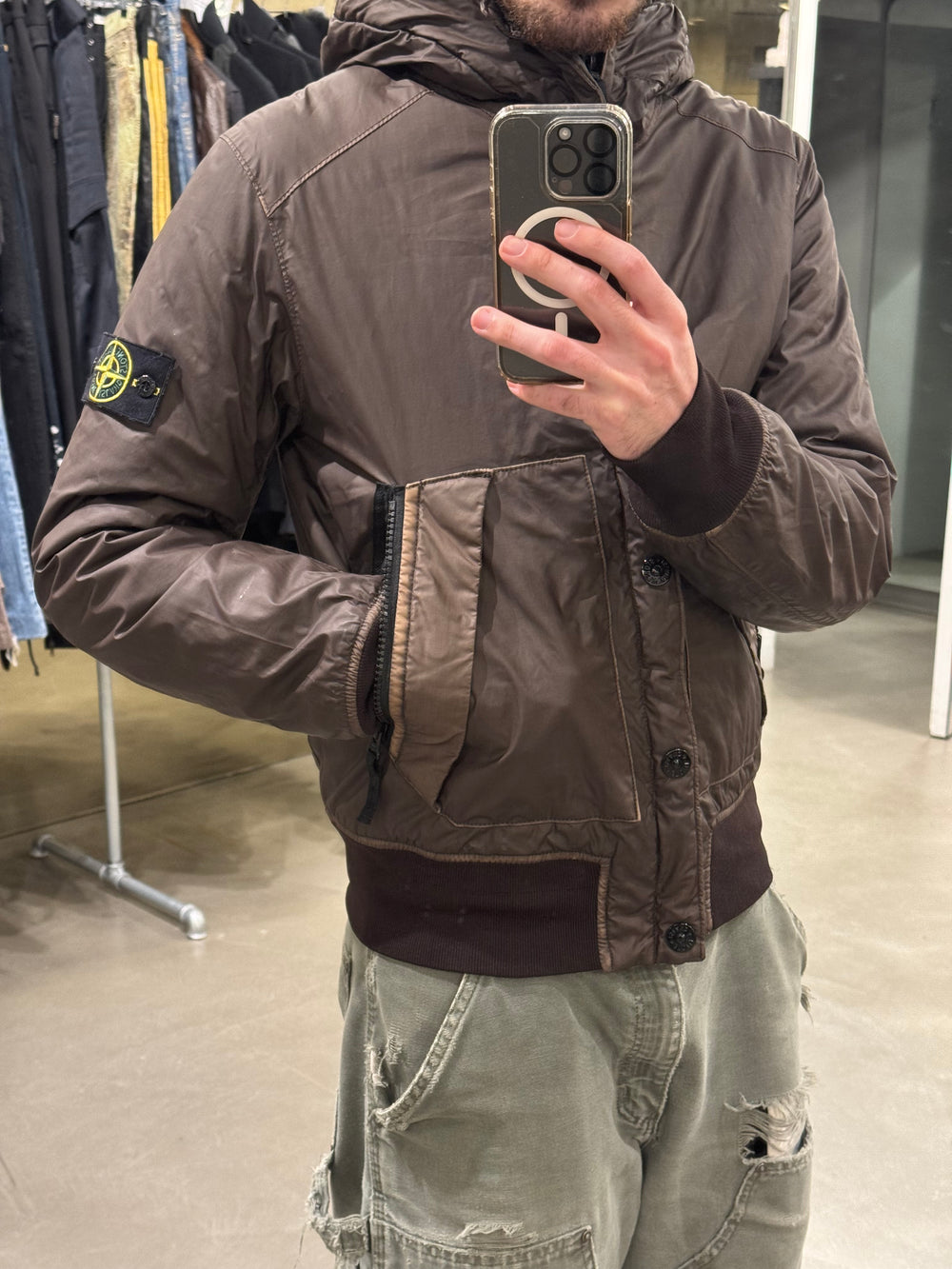 Stone Island mussola gommata jacket