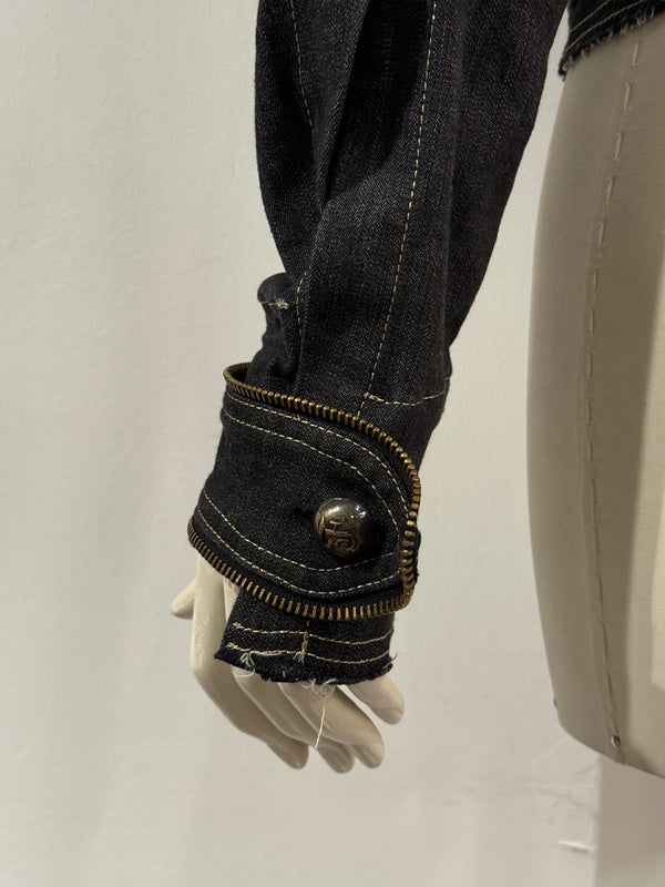 2000s Gianfranco Ferré multi zipper jacket