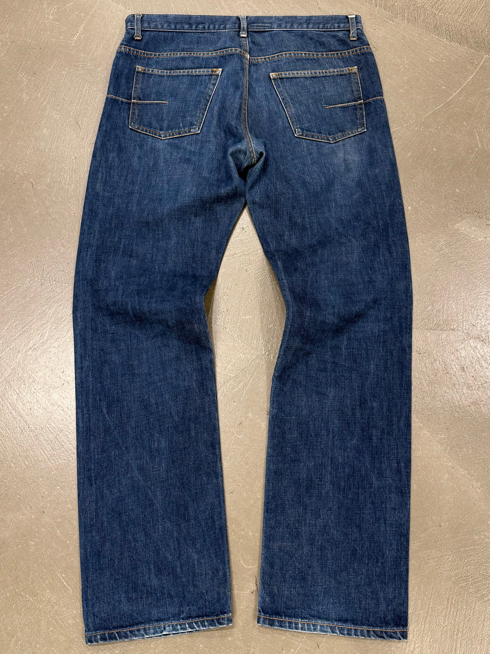 2000s Dior by Hedi Slimane classic raw denim jeans