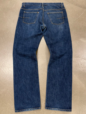 2000s Dior by Hedi Slimane classic raw denim jeans