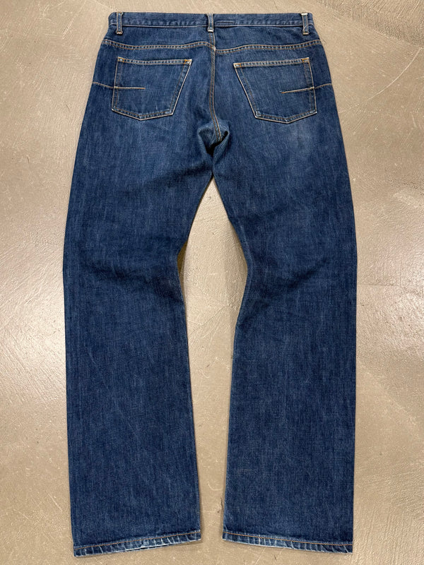 2000s Dior by Hedi Slimane classic raw denim jeans