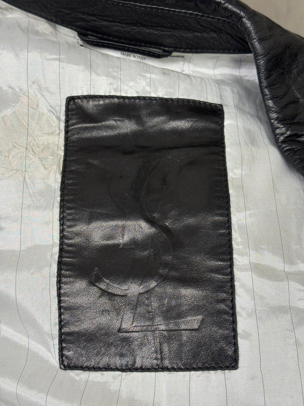 2000s Yves Saint Laurent by Tom Ford python bomber jacket
