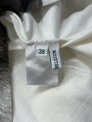 A/W2004 Ann Demeulemeester horsehair print long sleeve top