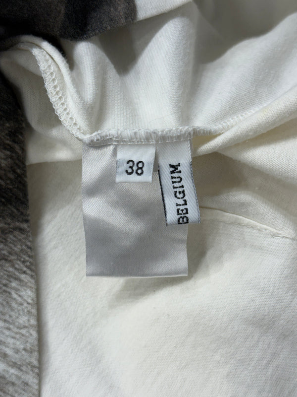 A/W2004 Ann Demeulemeester horsehair print long sleeve top
