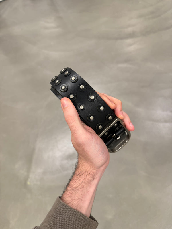 A/W 2003 Dior by Hedi Slimane luster studded belt