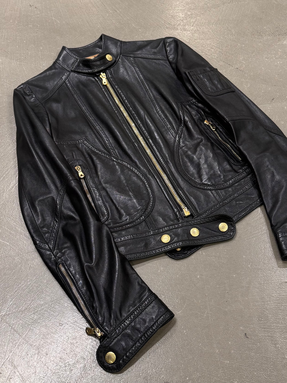 2001 Dolce & Gabbana biker leather jacket