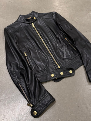 2001 Dolce & Gabbana biker leather jacket