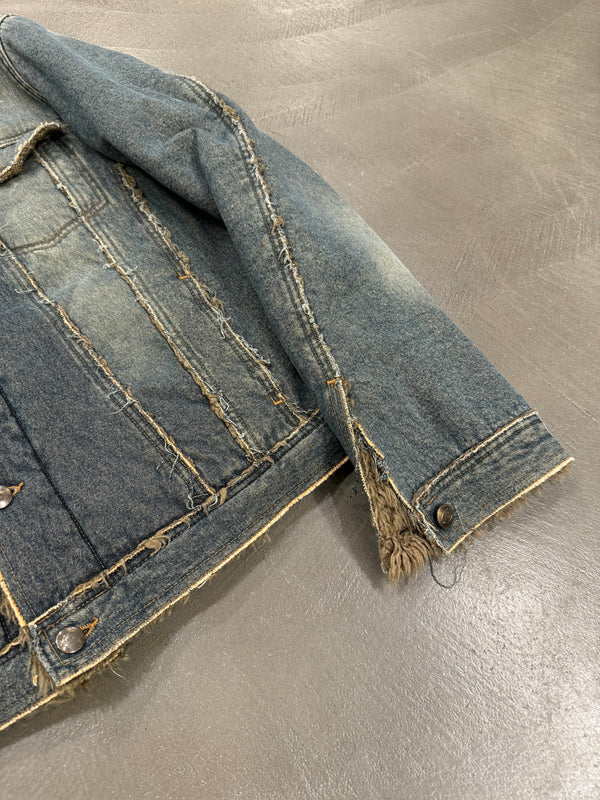 A/W2005 Roberto Cavalli shearling faded jacket