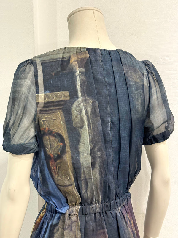 2000s Dolce & Gabbana Paris and Helen love painting dress