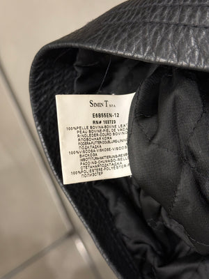 2000s Armani biker leather jacket