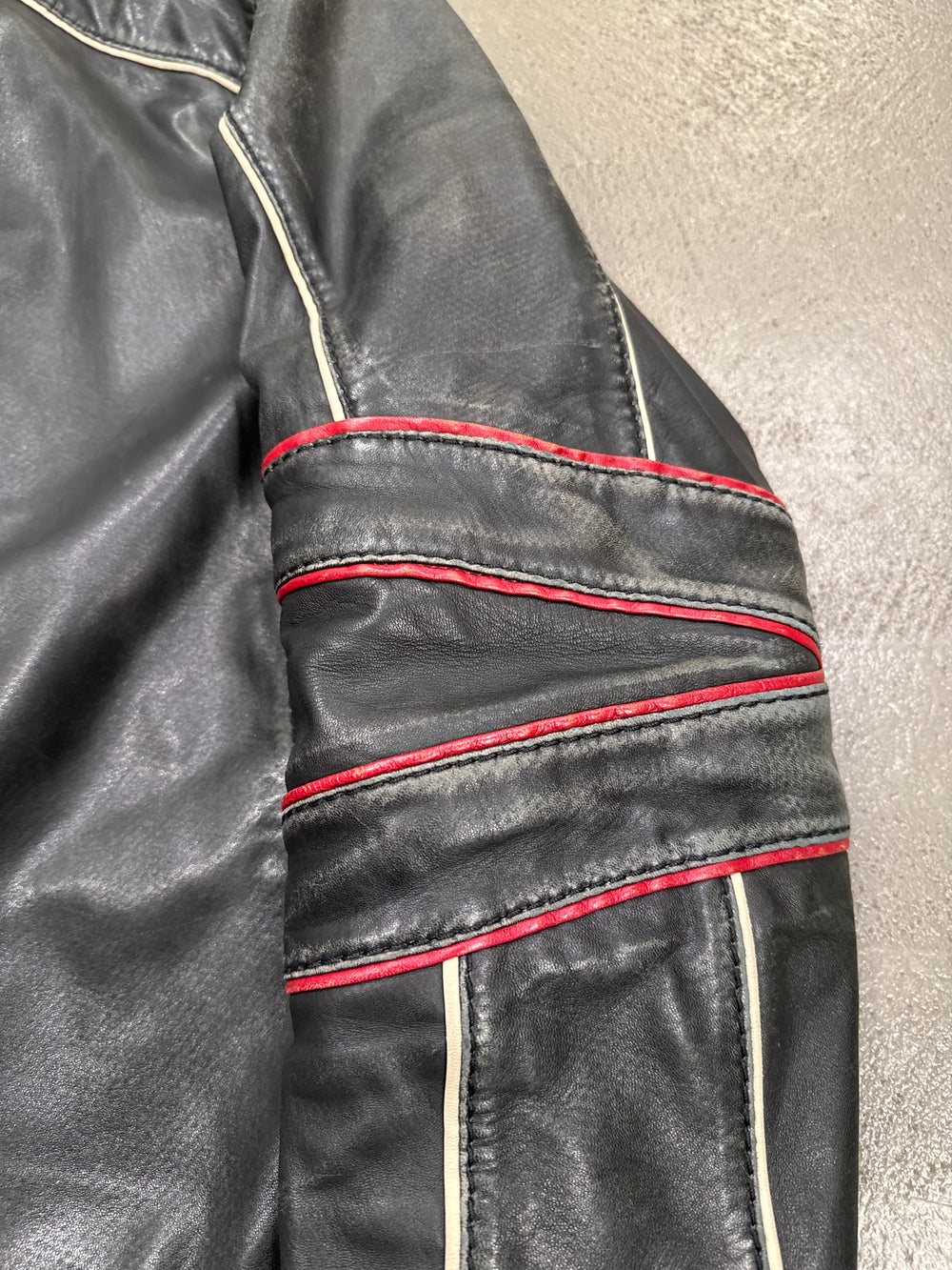 2000s Prada moto leather jacket