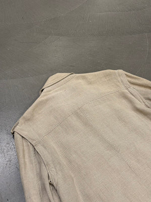 2000s Dolce & Gabbana multi-pocket linen utility jacket