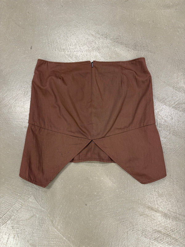 2002 Gucci by Tom Ford V-slit mini skirt