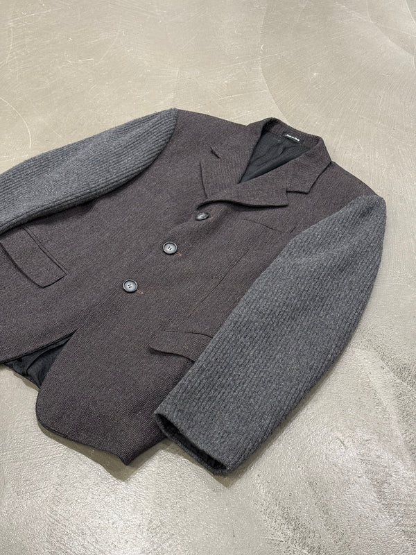 2000s Dolce & Gabbana hybrid knit blazer jacket