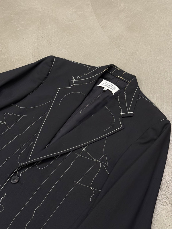 S/S2017 Maison Margiela runway basting stitch jacket