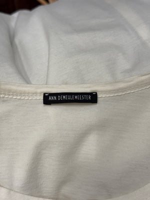 A/W2004 Ann Demeulemeester horsehair print long sleeve top