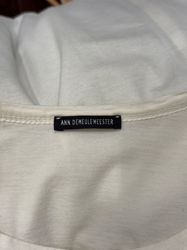 A/W2004 Ann Demeulemeester horsehair print long sleeve top
