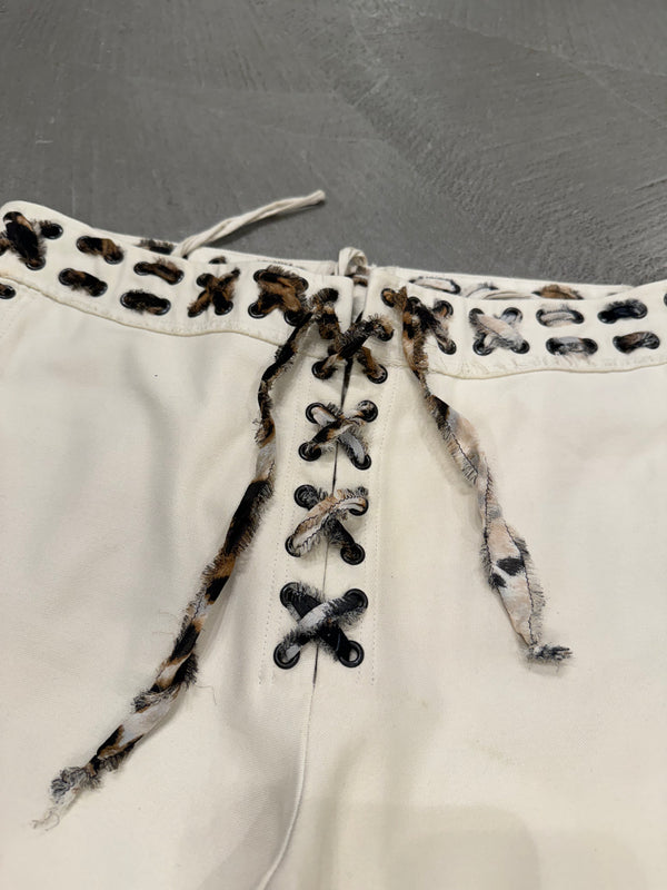 A/W2002 Yves Saint Laurent by Tom Ford Mombasa lace-up trousers