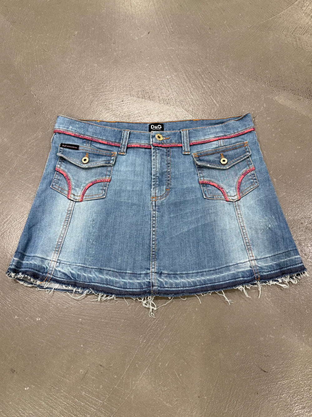S/S 2005 Dolce & Gabbana mini denim skirt