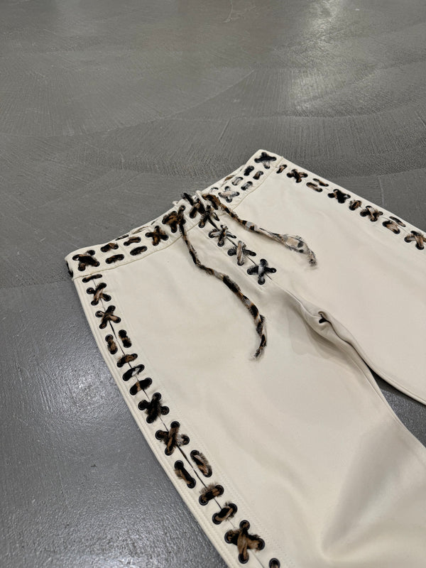 A/W2002 Yves Saint Laurent by Tom Ford Mombasa lace-up trousers