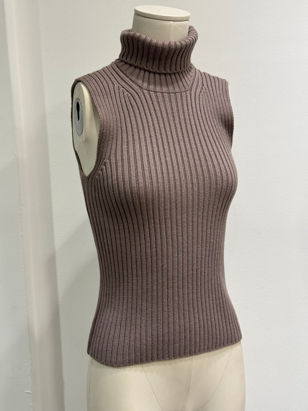 2000s Prada knit turtleneck vest