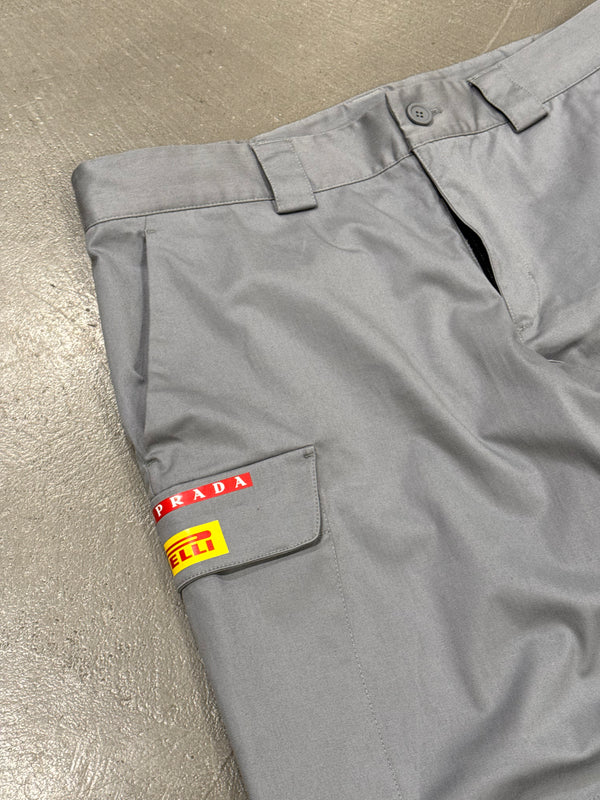 2023 Prada Luna Rossa technical pants with reinforced knees