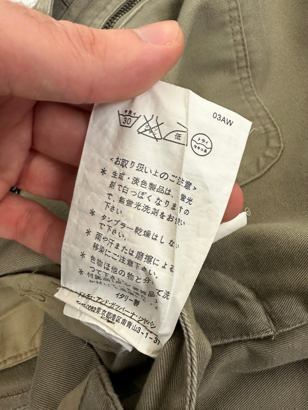 AW2003 Dolce & Gabbana runway sample bondage cargo pants