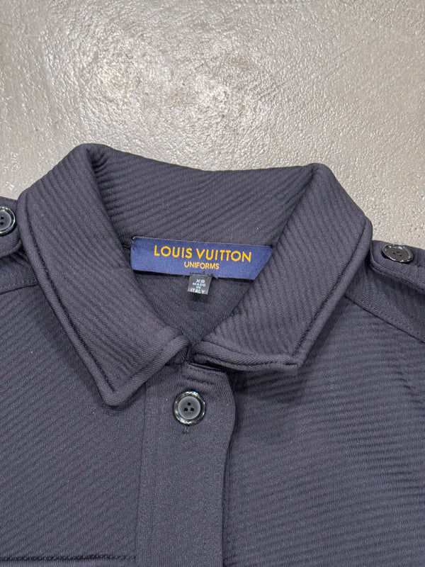Louis Vuitton uniform cropped bomber jacket