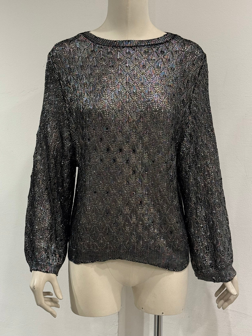 2020 Saint Laurent silver knit
