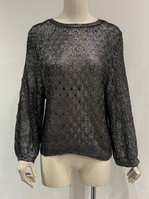 2020 Saint Laurent silver knit