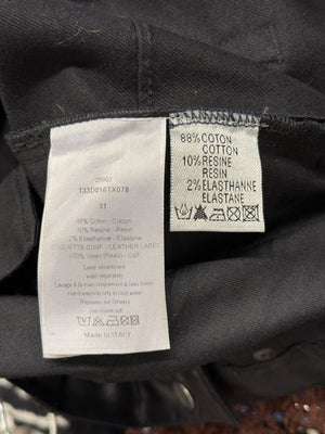 2000s Dior by Hedi Slimane coated jeans
