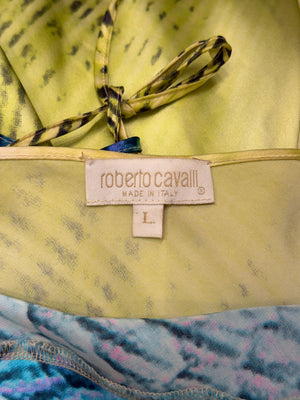 S/S2001 Roberto Cavalli runway psychedelic dress