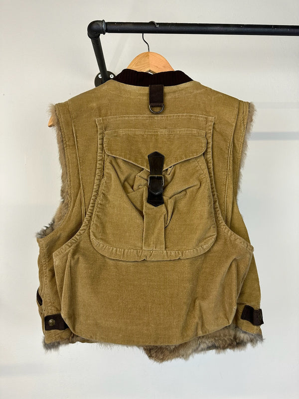AW2002 Dolce & Gabbana cargo fur vest