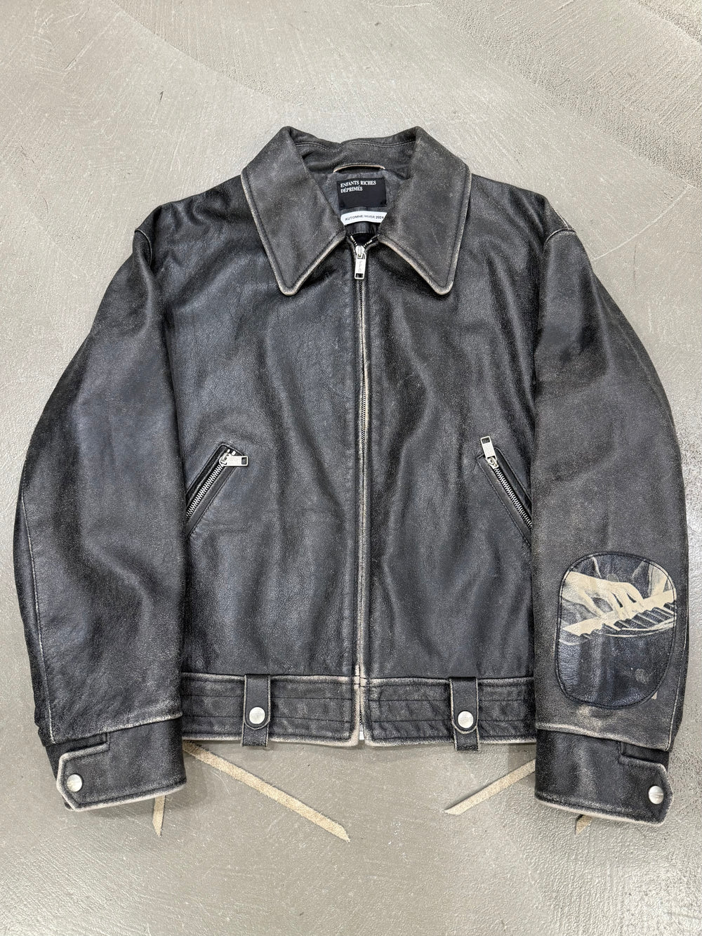 A/W2024 Enfants Riches Déprimés distressed pianist aviator jacket