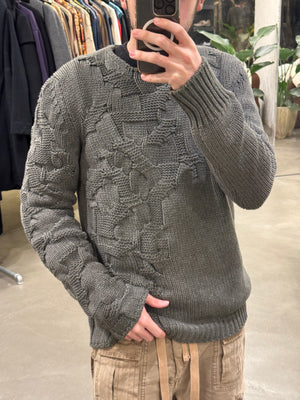 A/W2012 Balenciaga oversize heavy cable knit sweater