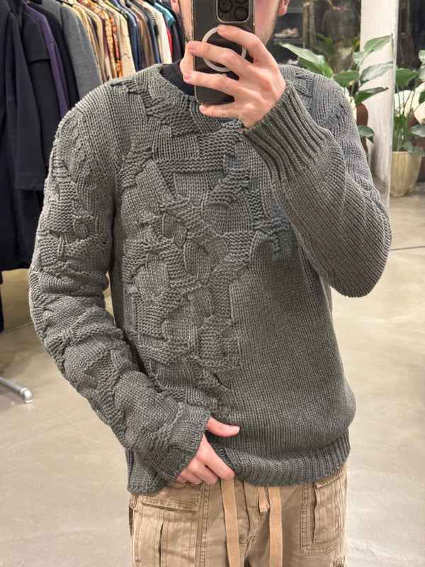 A/W2012 Balenciaga oversize heavy cable knit sweater