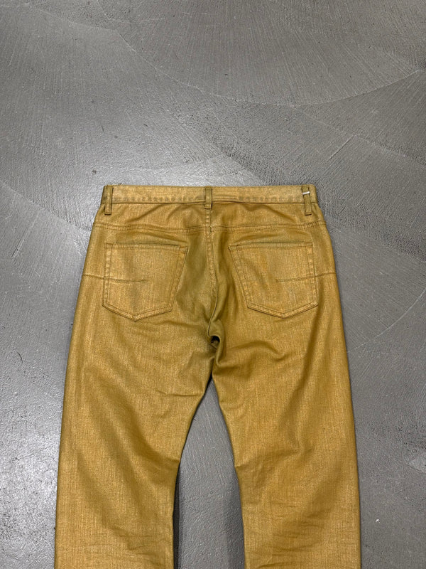 S/S2009 Dior gold coated radioactive jeans