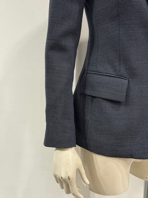 A/W2007 Maison Margiela wool pointed wrinkled shoulder blazer