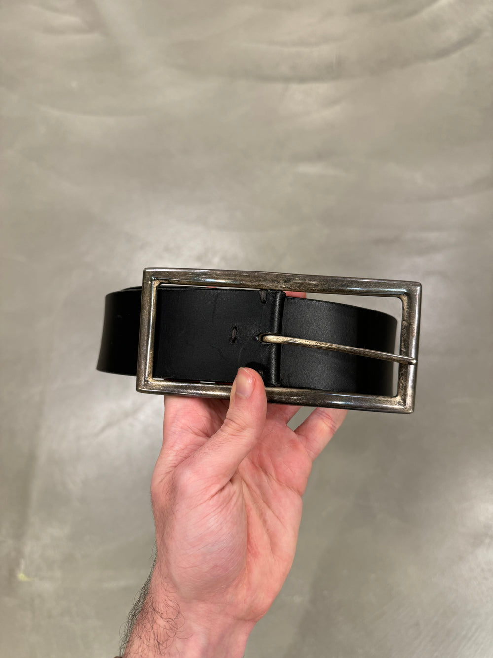 1990s Jean Paul Gaultier oversize leather belt