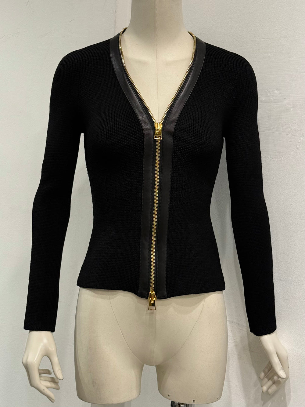 2000s Tom Ford zip knit jacket