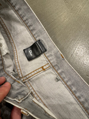 2000s Dior by Hedi Slimane faded grey jeans