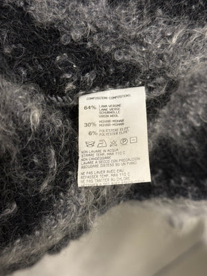 2000s Roberto Cavalli mohair paneled cardigan