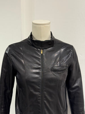 A/W2013 Maison Margiela MM6 fitted leather jacket